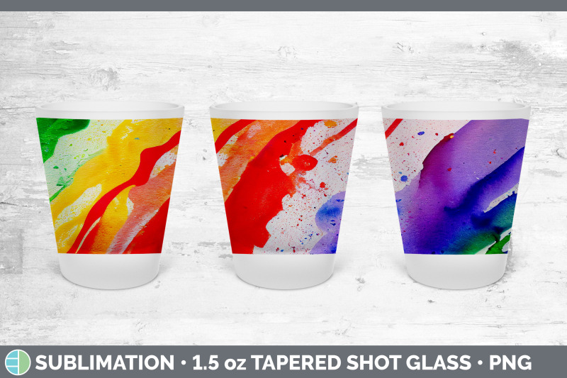 watercolor-rainbow-shot-glass-sublimation-shot-glass-1-5oz-tapered