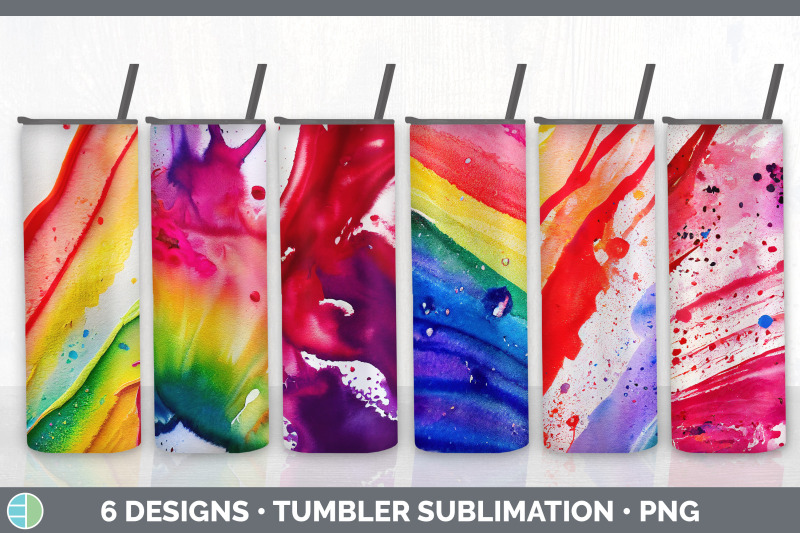 watercolor-rainbow-tumbler-sublimation-bundle