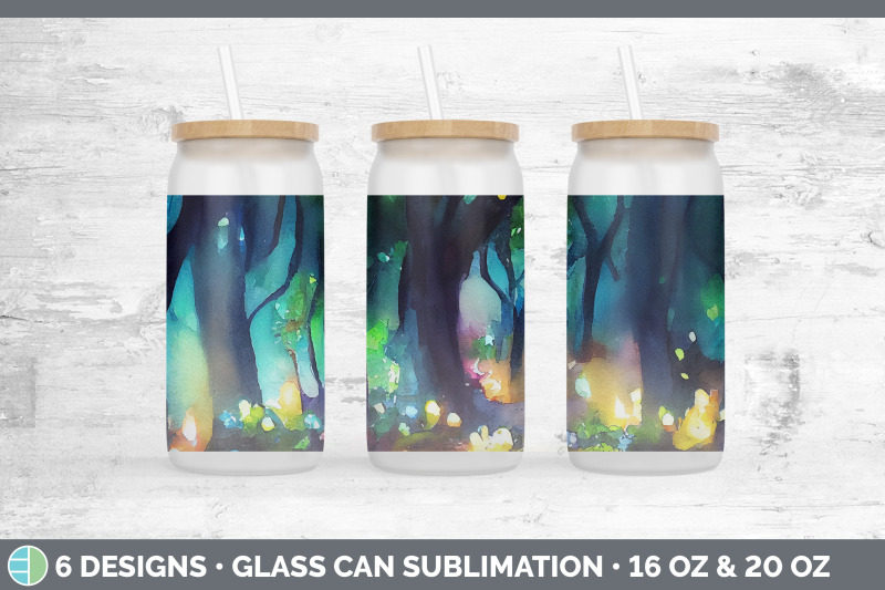 fairy-forest-glass-can-sublimation-beer-mason-jar