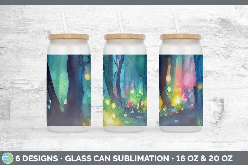 fairy-forest-glass-can-sublimation-beer-mason-jar