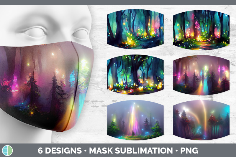 fairy-forest-mask-sublimation-bundle-face-mask-designs