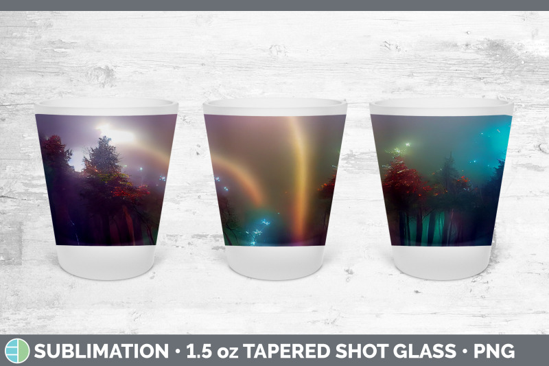 fairy-forest-shot-glass-sublimation-shot-glass-1-5oz-tapered