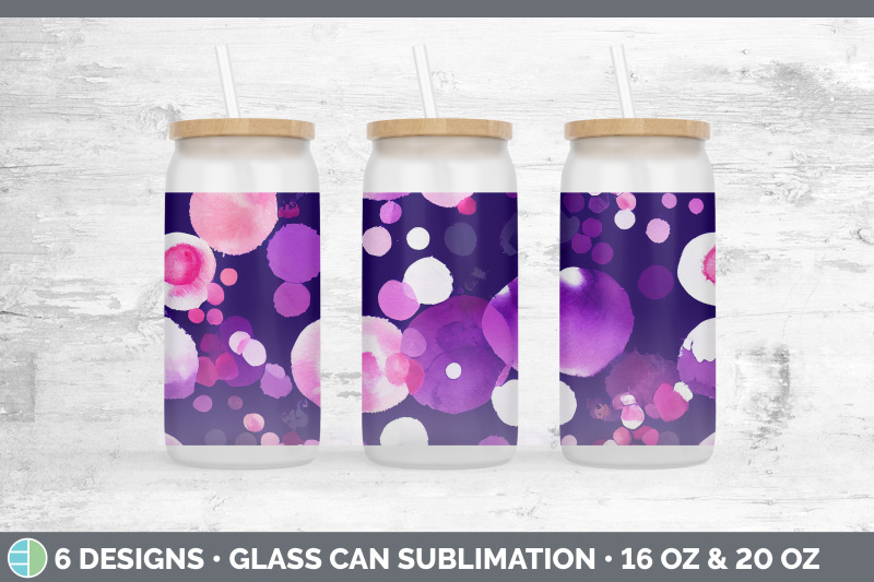 watercolor-polka-dots-glass-can-sublimation-beer-mason-jar