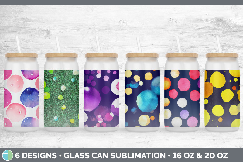 watercolor-polka-dots-glass-can-sublimation-beer-mason-jar