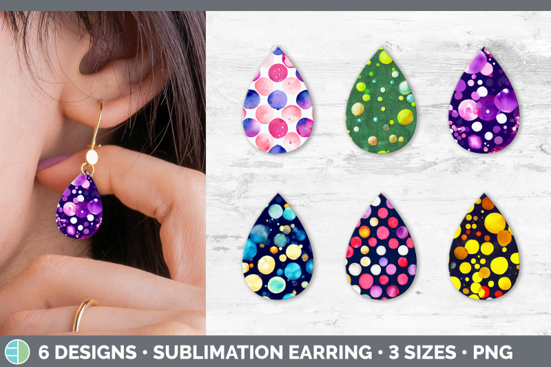 watercolor-polka-dots-teardrop-earring-sublimation-designs-bundle