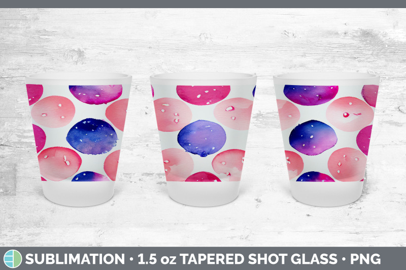 watercolor-polka-dots-shot-glass-sublimation-shot-glass-1-5oz-tapere