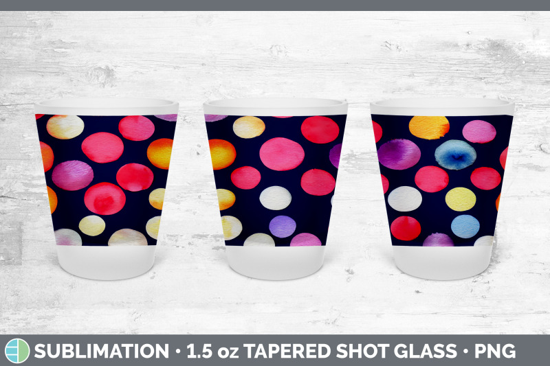 watercolor-polka-dots-shot-glass-sublimation-shot-glass-1-5oz-tapere