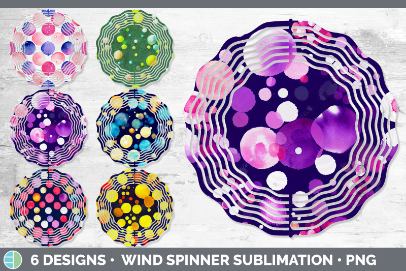 watercolor-polka-dots-wind-spinner-sublimation-designs-bundle