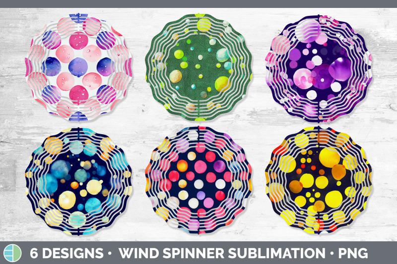 watercolor-polka-dots-wind-spinner-sublimation-designs-bundle