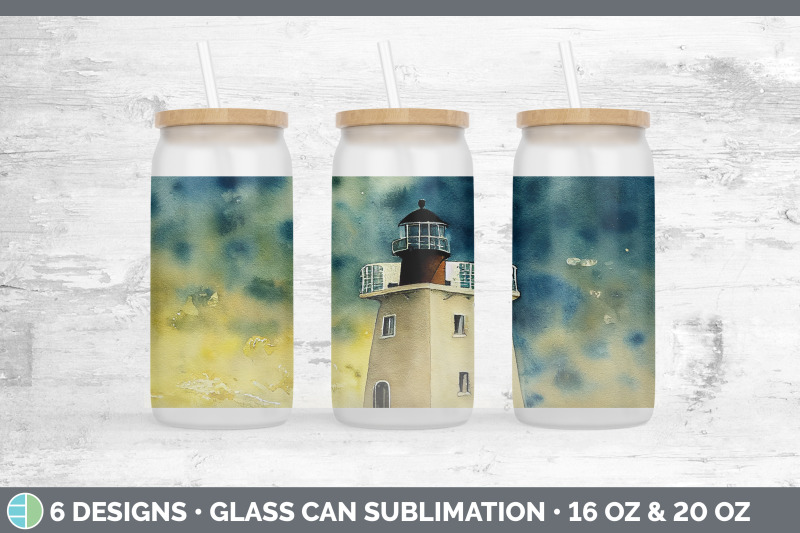 watercolor-lighthouse-glass-can-sublimation-beer-mason-jar