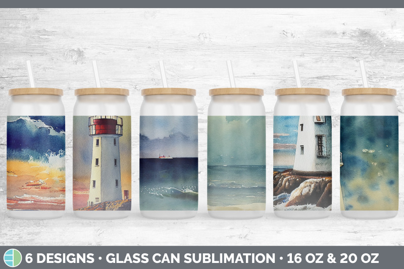 watercolor-lighthouse-glass-can-sublimation-beer-mason-jar