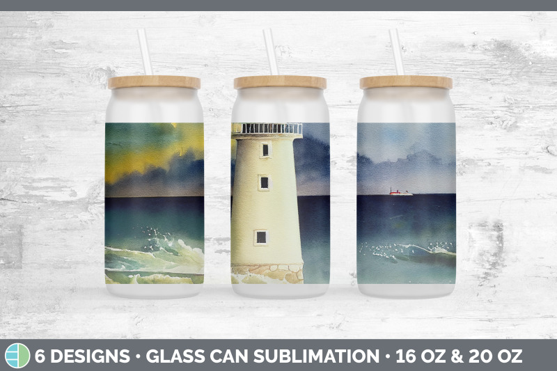 watercolor-lighthouse-glass-can-sublimation-beer-mason-jar