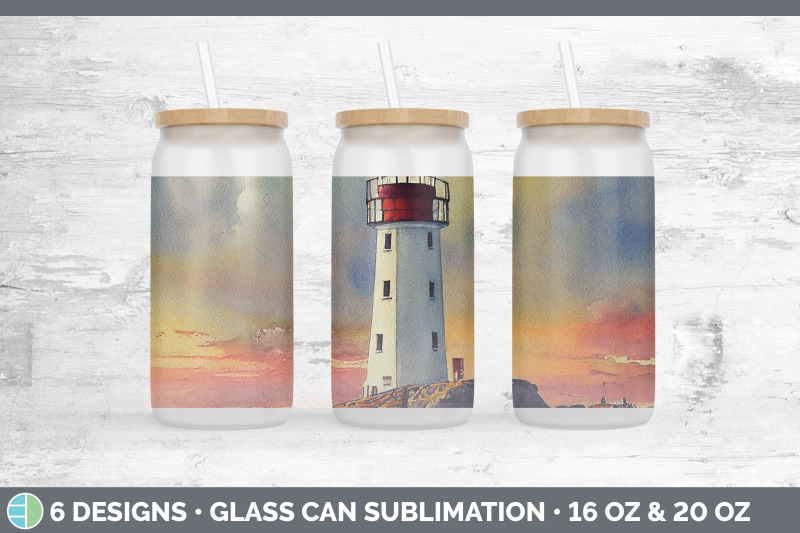 watercolor-lighthouse-glass-can-sublimation-beer-mason-jar