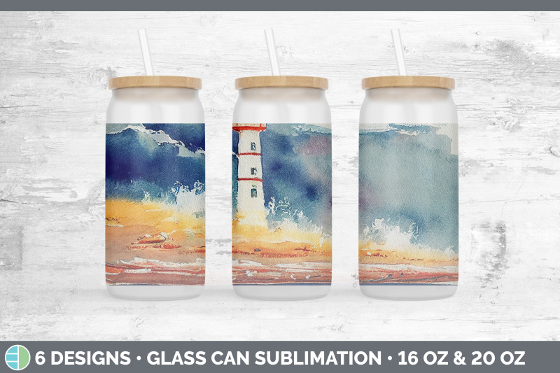 watercolor-lighthouse-glass-can-sublimation-beer-mason-jar