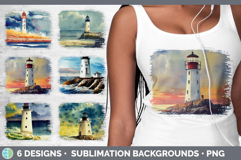 watercolor-lighthouse-distressed-sublimation-background-panel