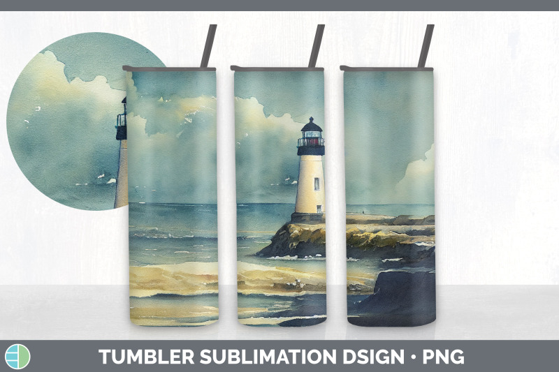 watercolor-lighthouse-tumbler-sublimation-bundle