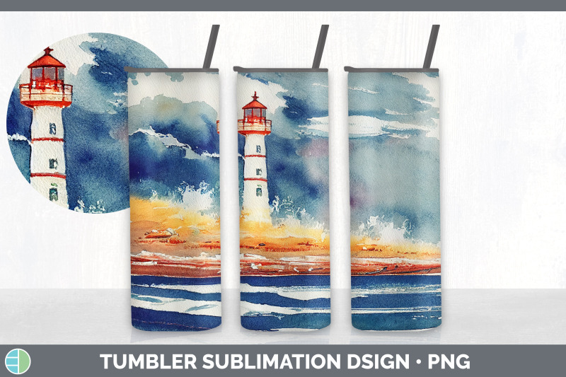 watercolor-lighthouse-tumbler-sublimation-bundle