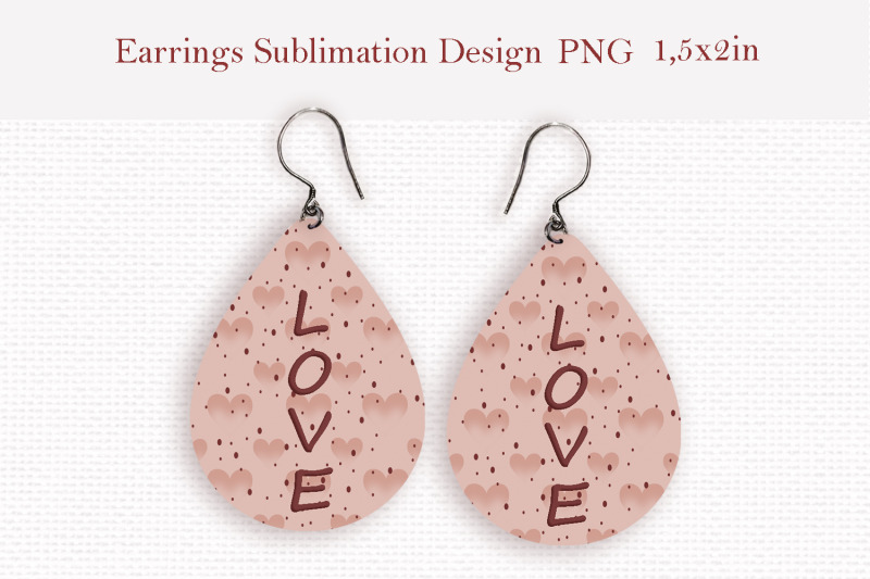 valentines-day-teardrop-sublimation-earrings-design