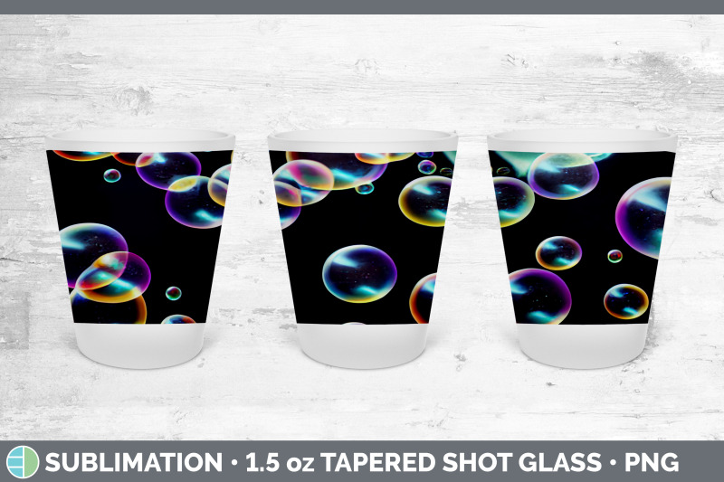 bubbles-shot-glass-sublimation-shot-glass-1-5oz-tapered