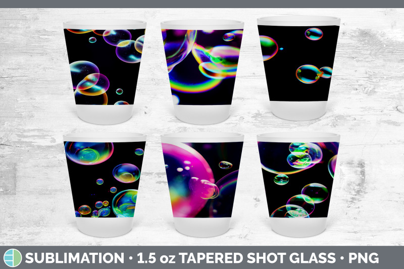 bubbles-shot-glass-sublimation-shot-glass-1-5oz-tapered