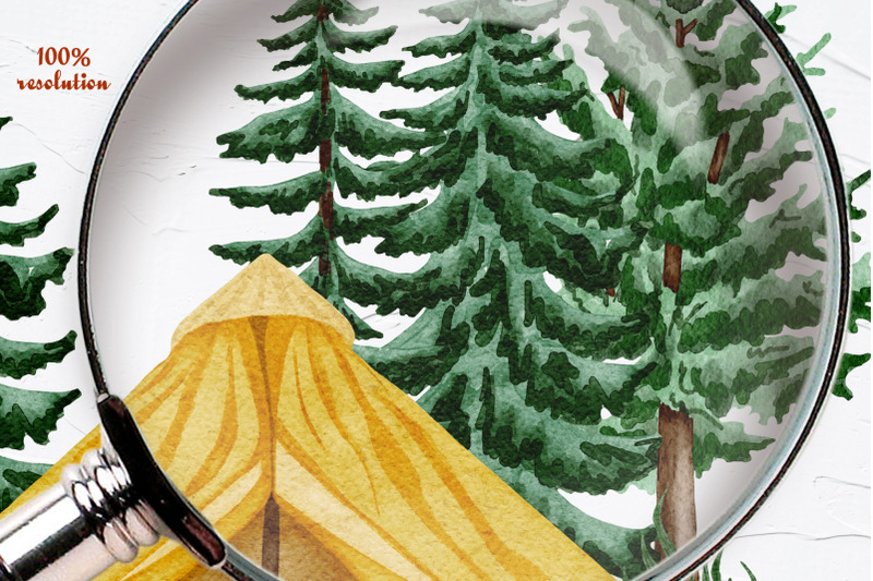 camping-watercolor-clipart