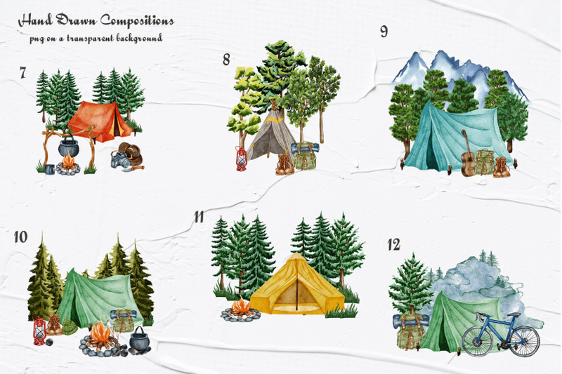 camping-watercolor-clipart