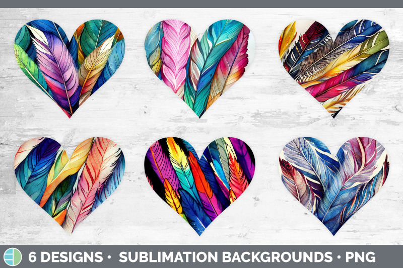 feathers-hearts-clipart-sublimation-designs