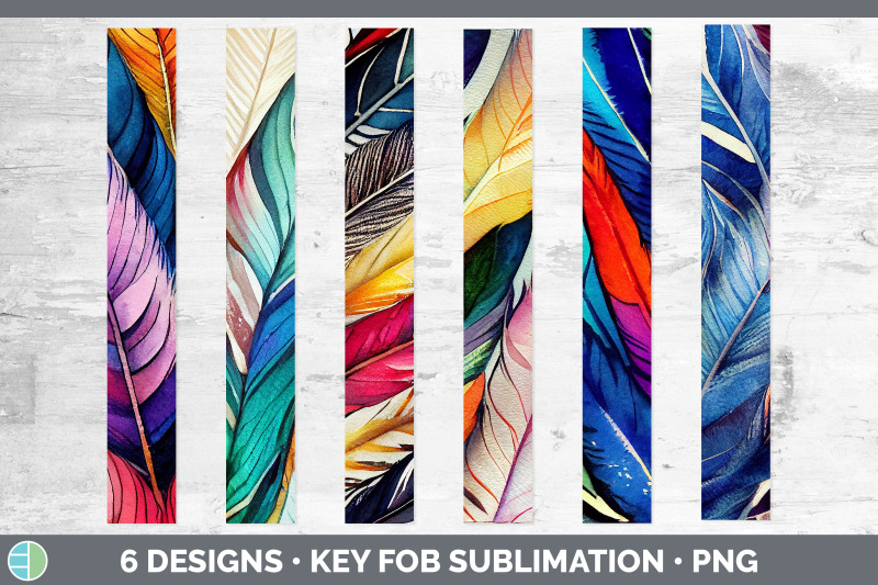 feathers-key-fob-wristlet-sublimation