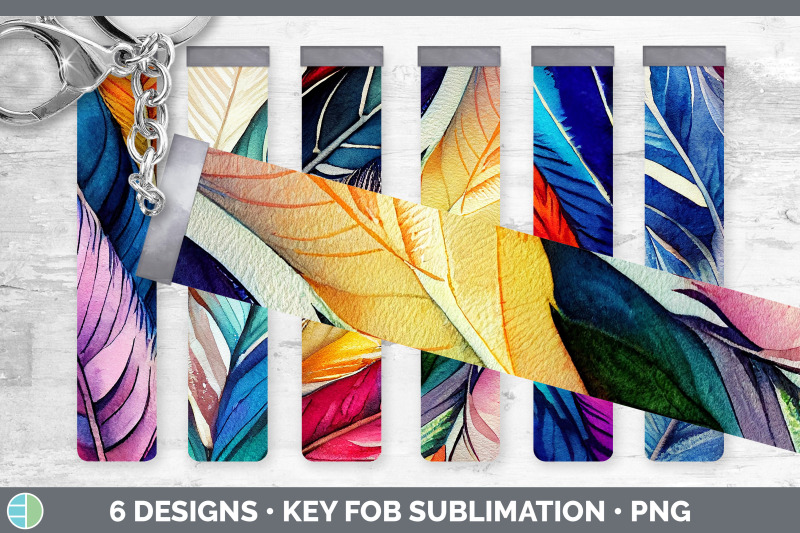 feathers-key-fob-wristlet-sublimation