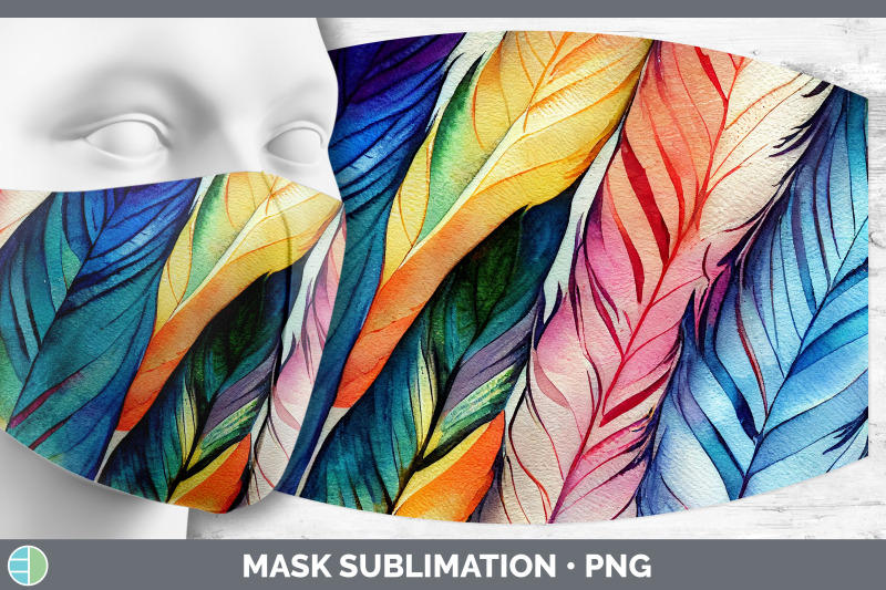 feathers-mask-sublimation-bundle-face-mask-designs