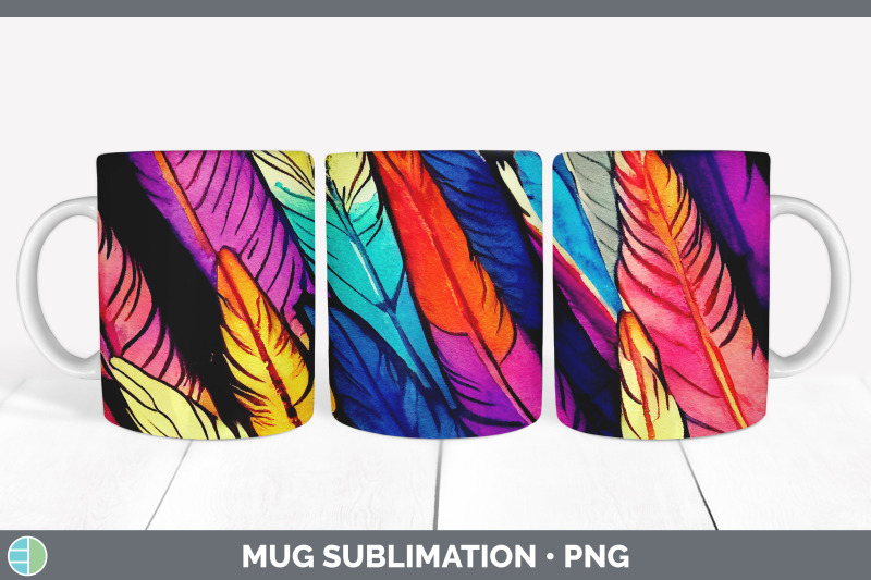 feathers-mug-sublimation-coffee-cup-designs-png