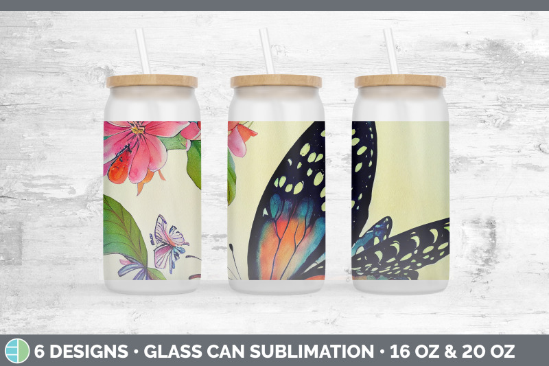 butterflies-glass-can-sublimation-beer-mason-jar