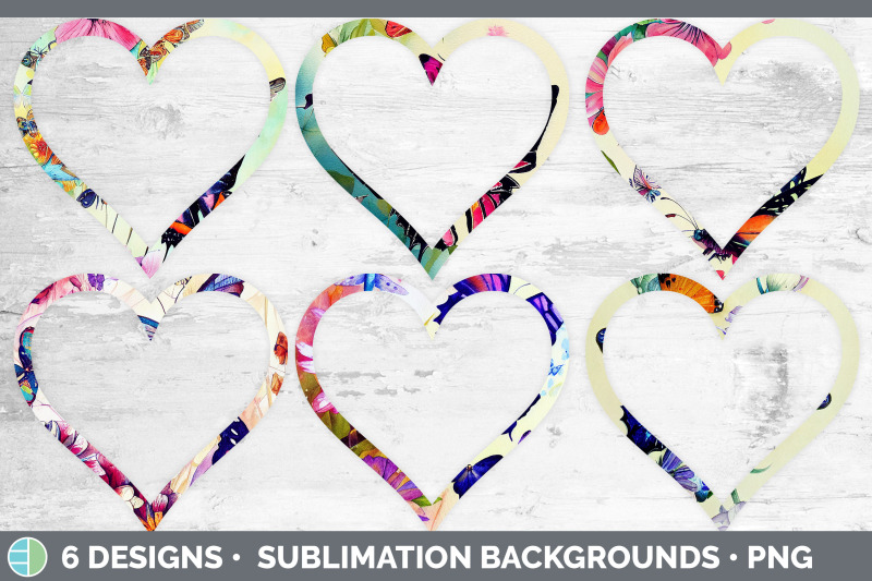 butterflies-heart-frame-clipart-sublimation-designs