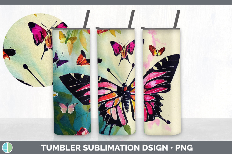 butterflies-tumbler-sublimation-bundle