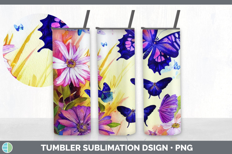 butterflies-tumbler-sublimation-bundle