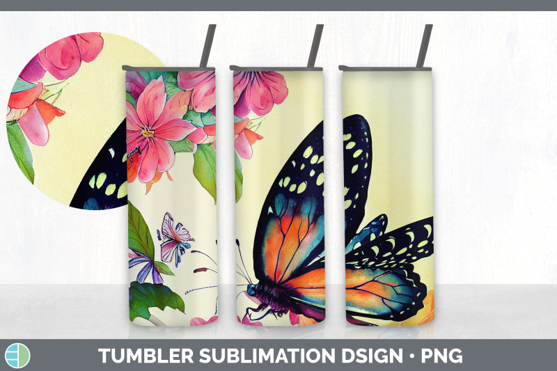 butterflies-tumbler-sublimation-bundle