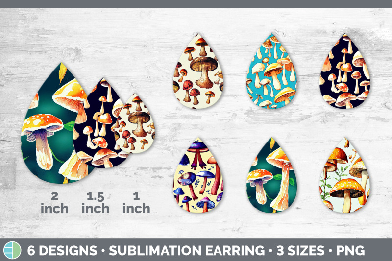 mushrooms-teardrop-earring-sublimation-designs-bundle