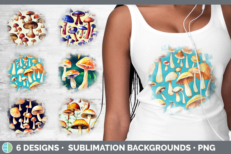 mushrooms-background-grunge-sublimation-backgrounds