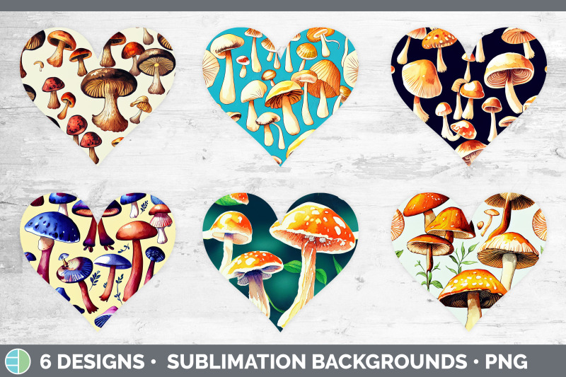 mushrooms-hearts-clipart-sublimation-designs