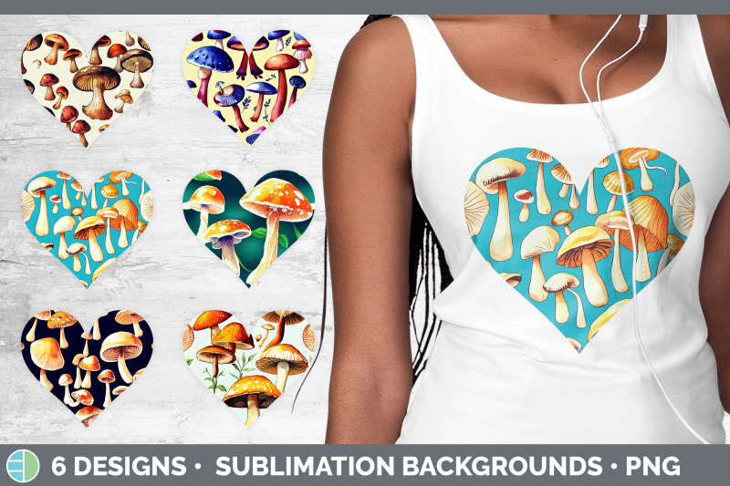 mushrooms-hearts-clipart-sublimation-designs