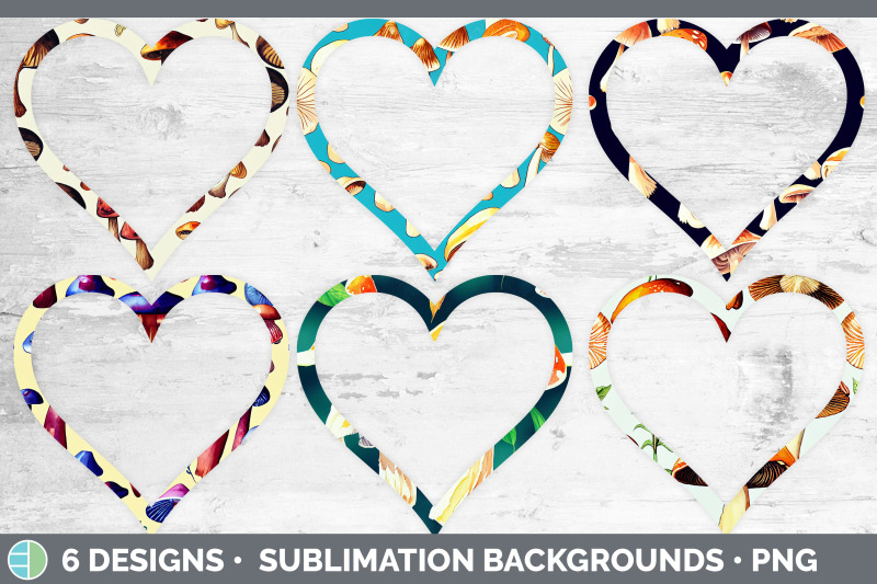 mushrooms-heart-frame-clipart-sublimation-designs