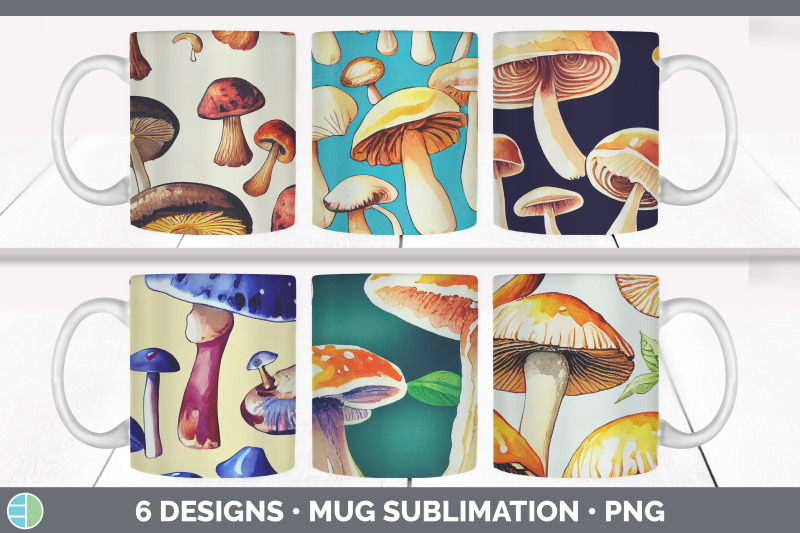 mushrooms-mug-sublimation-coffee-cup-designs-png