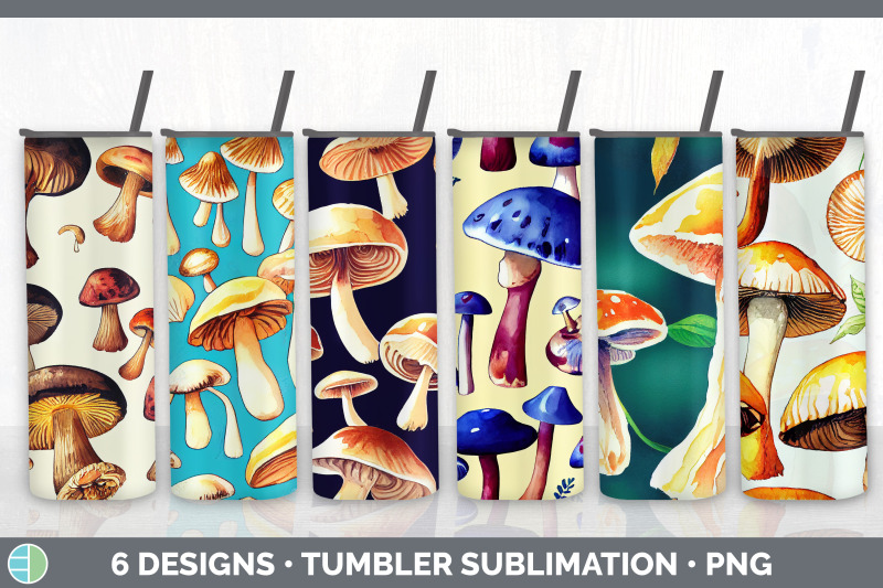 mushrooms-tumbler-sublimation-bundle