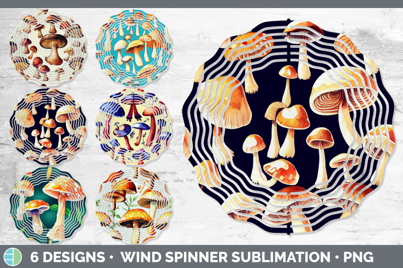 mushrooms-painted-wind-spinner-sublimation-designs-bundle