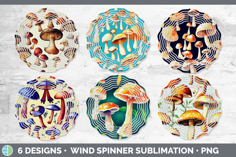 mushrooms-painted-wind-spinner-sublimation-designs-bundle