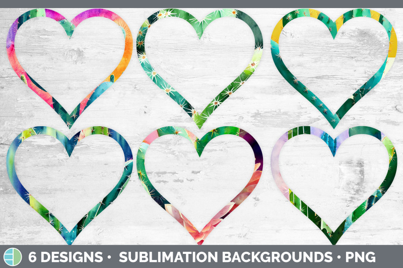 cactus-heart-frame-clipart-sublimation-designs