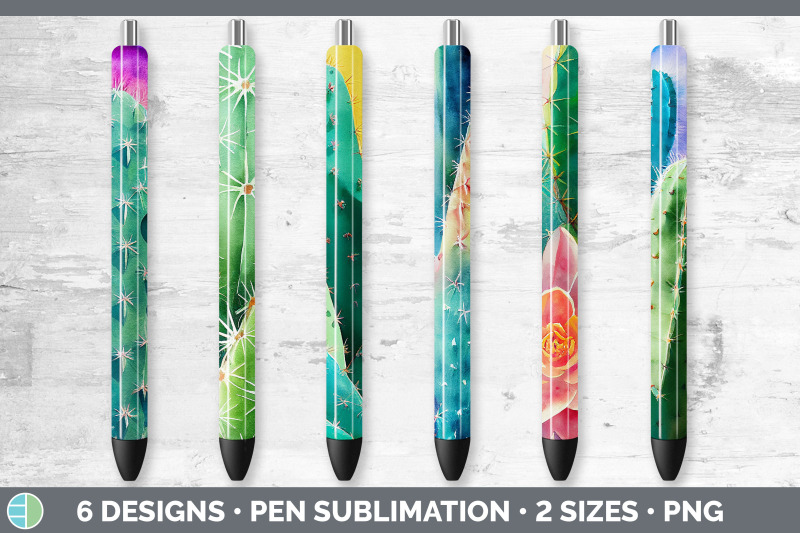 cactus-pen-wraps-epoxy-sublimation-bundle