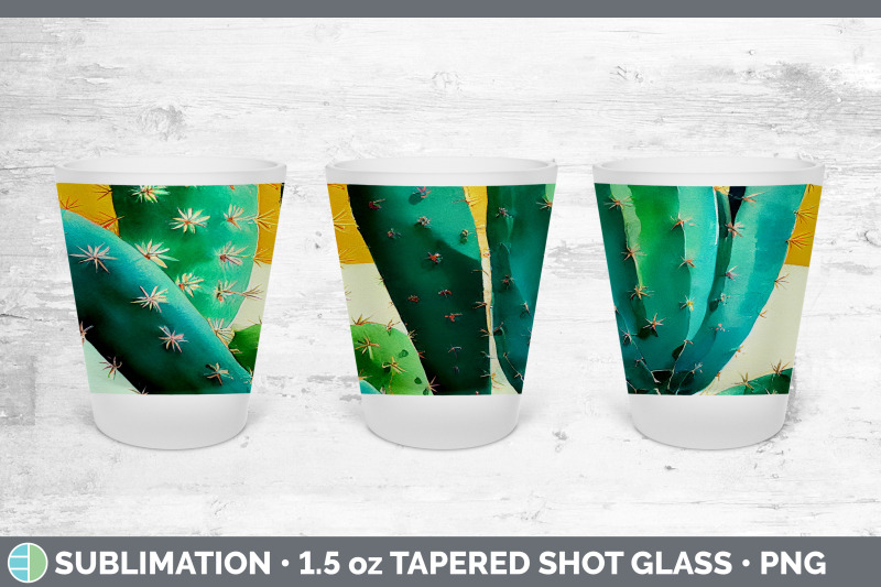 cactus-shot-glass-sublimation-shot-glass-1-5oz-tapered