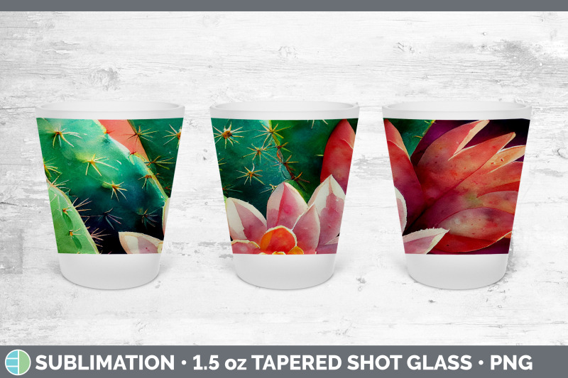 cactus-shot-glass-sublimation-shot-glass-1-5oz-tapered