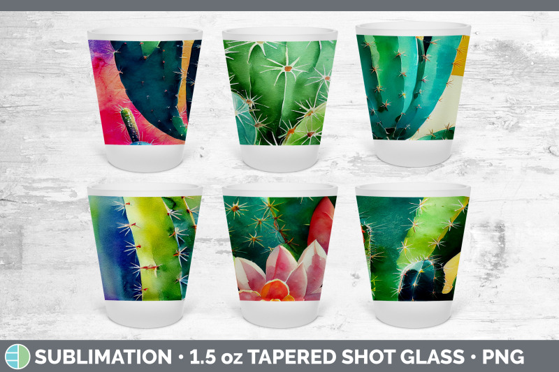 cactus-shot-glass-sublimation-shot-glass-1-5oz-tapered